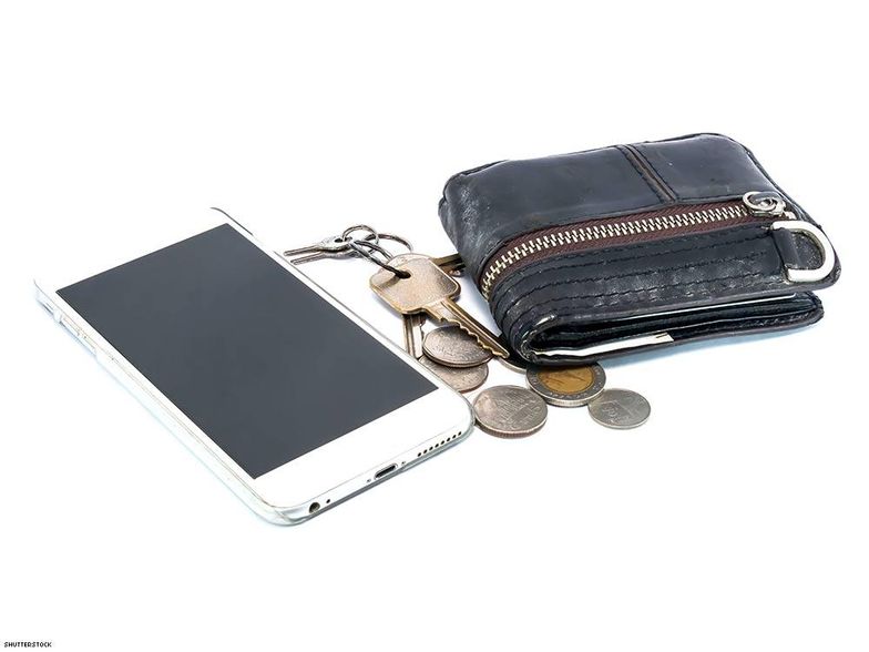 men's black leather wallet with coin pocket — MUSEUM OUTLETS