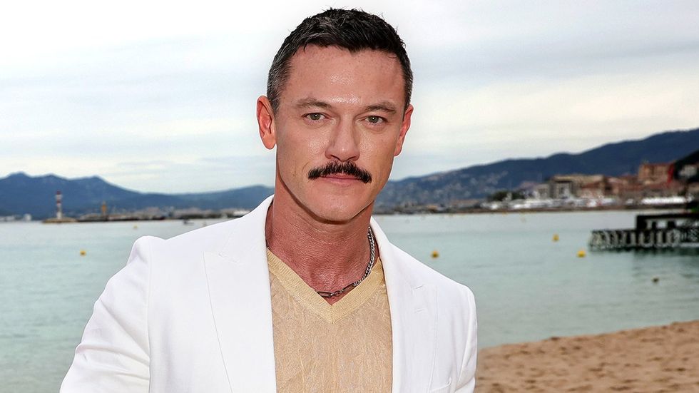 Actor Luke Evans during the 76th Cannes Film Festival