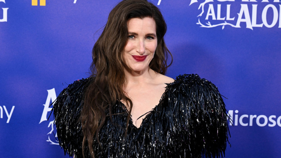 Actress Kathryn Hahn at the Special Launch Event For Marvel Television's "Agatha All Along" held at El Capitan Theatre on September 16, 2024 in Los Angeles, California. 