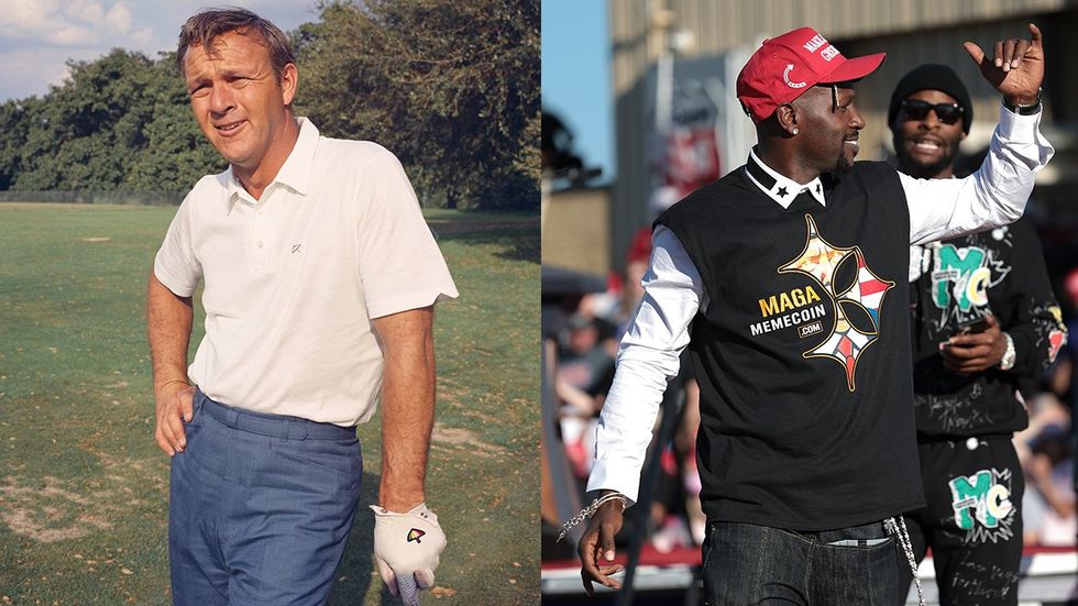 Arnold Palmer golfer 1960s Antonio Brown Trump rally 2024