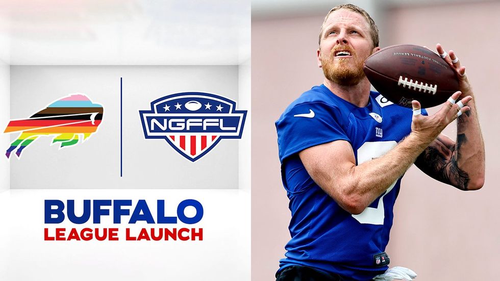 Buffalo Bills NFL sponsoring gay flag football team Giants receiver Cole Beasley