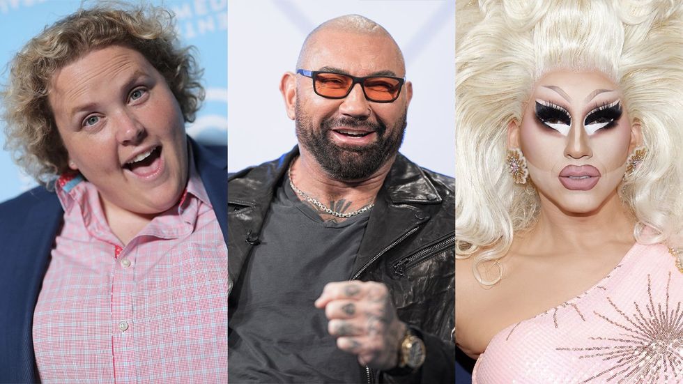 celebrites who voted in 2024: Fortune Feimster, Dave Bautista, Trixie Mattel