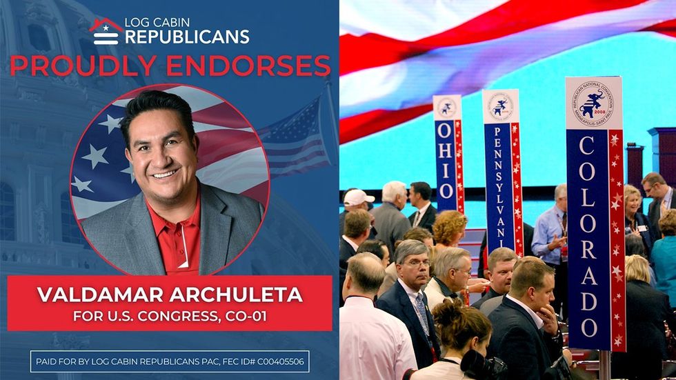 Colorado Log Cabin Republicans Valdamar Archuleta endorsement republican national convention state signs