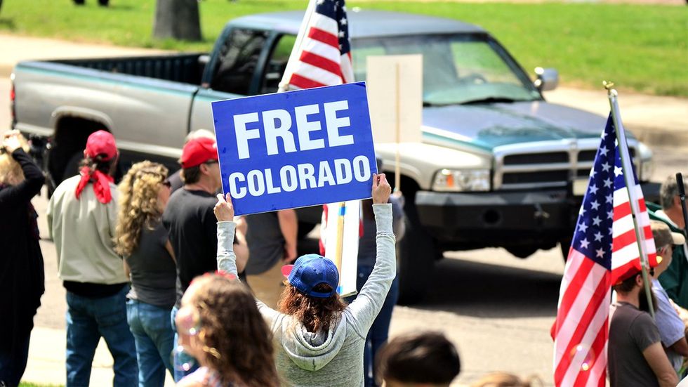 Colorado Republican political protesters