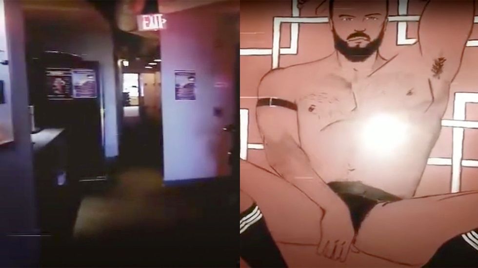 commercial footage stills LGBTQ bathhouse Club Pittsburgh