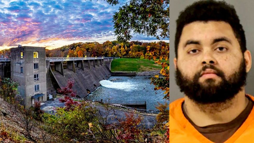 dam at the Shenango River Reservoir DeShawn Watkins mugshot