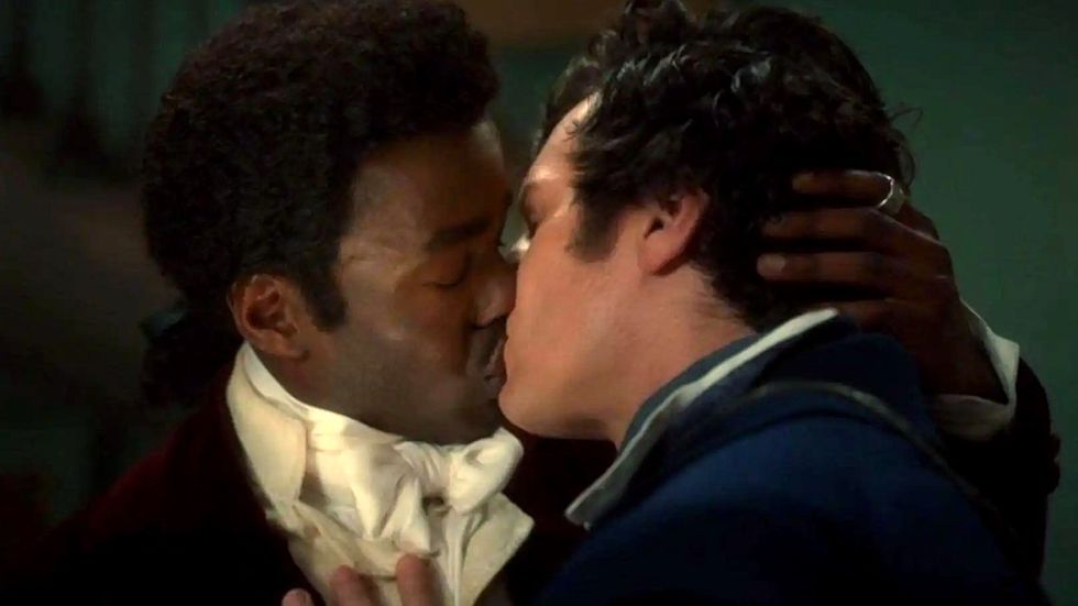 Doctor Who Ncuti Gatwa Jonathan Groff passionate gay kiss