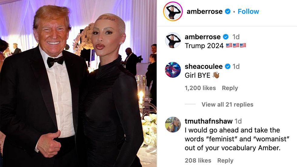 Donald Trump Amber Rose Instagram post