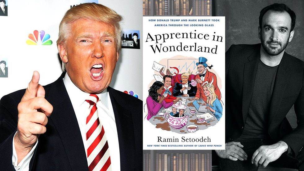 Donald Trump Apprentice NBC red carpet youre fired face book cover apprentice in wonderland author Ramin Setoodeh