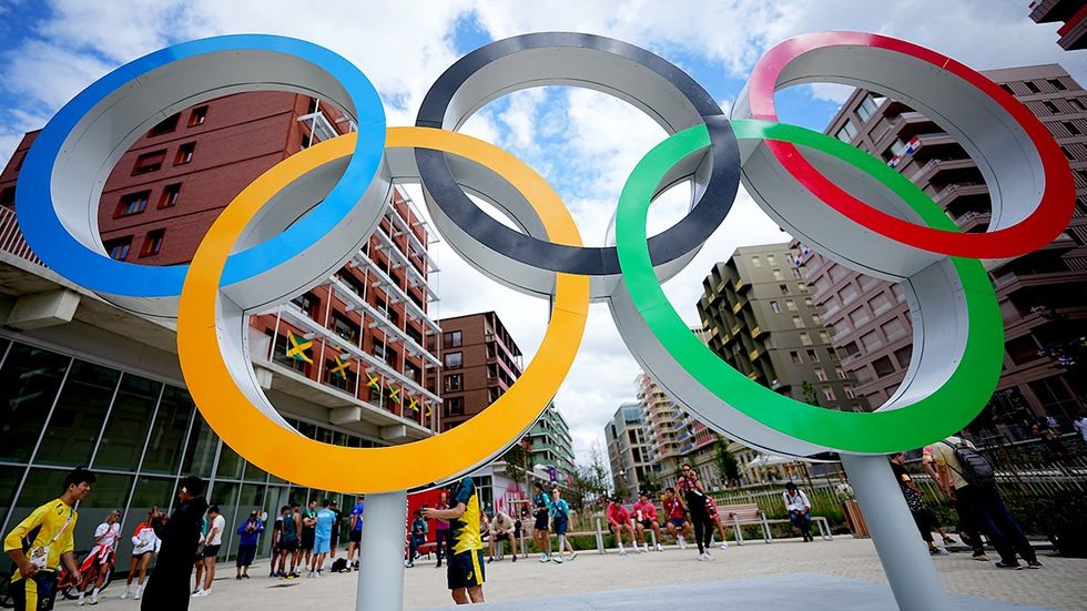 France Paris 2024 Summer Olympics rings athletes Village