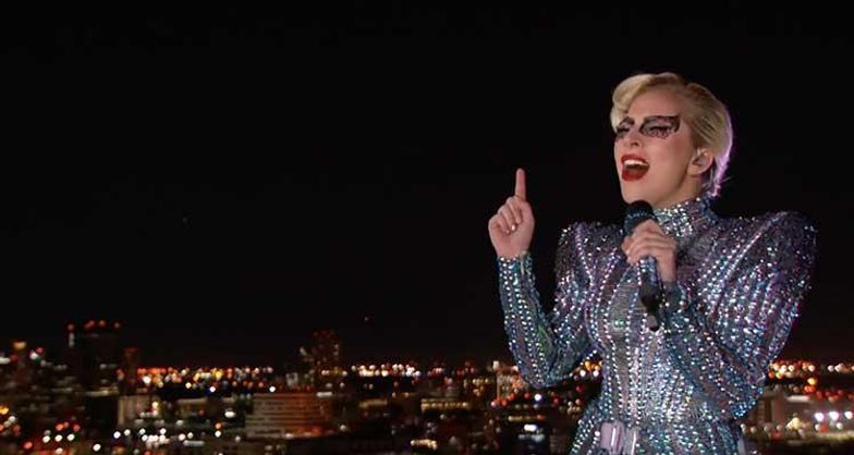 Lady Gaga lights up Super Bowl, sends subtle political message