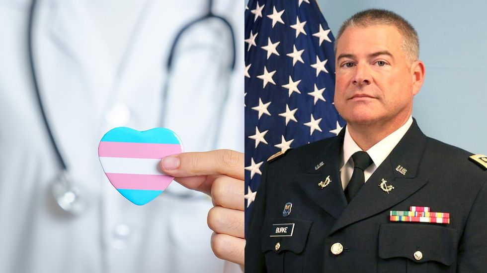 gender affirming care concept trangender flag heart doctor US District Judge Liles C Burke