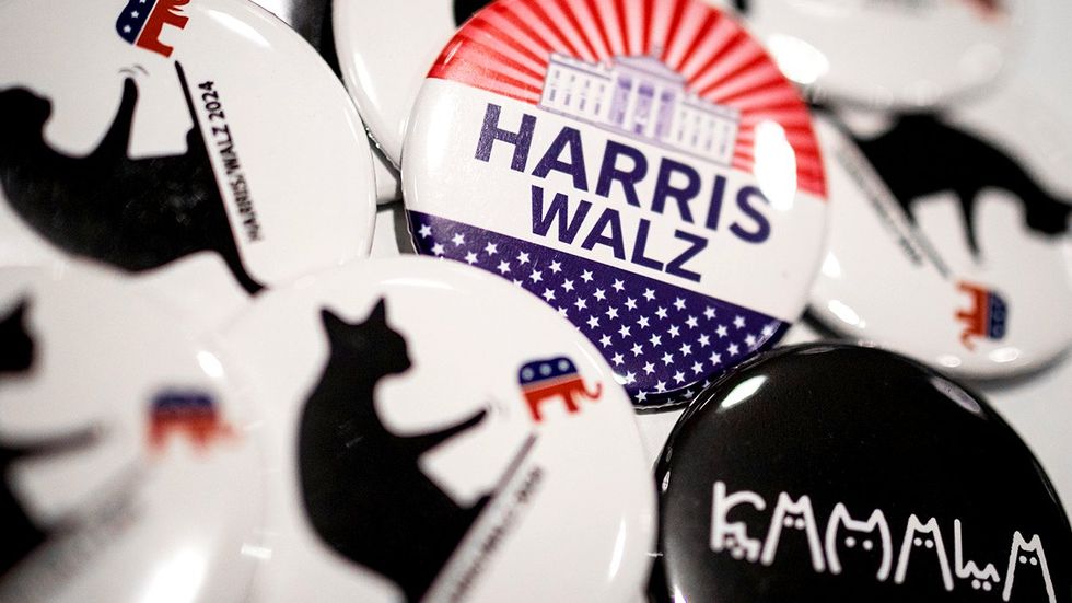 harris walz 2024 kamala cats campaign buttons