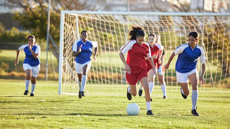 high school girls soccer practice