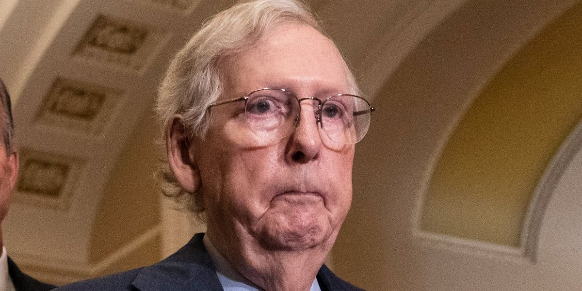 Mitch McConnell freezes up at presser