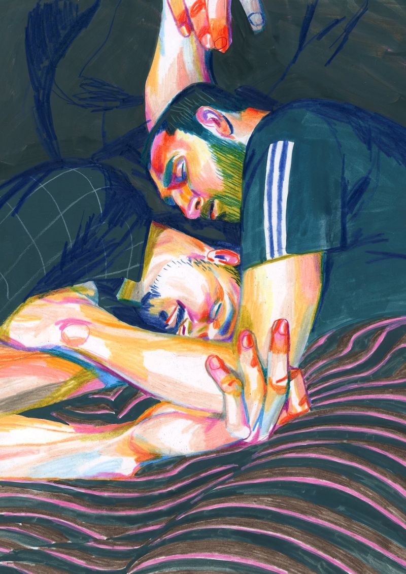 15 Sensual and Intimate Paintings of Male Relationships by Dani Torrent