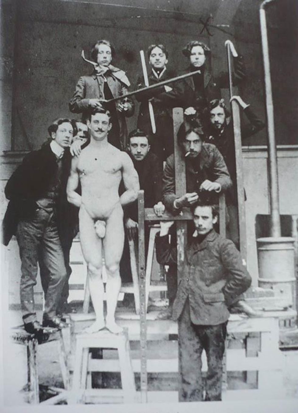 25 Images of Artists and Naked Men In the Studio