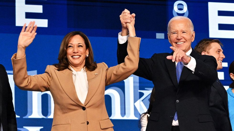 Kamala Harris and Joe Biden