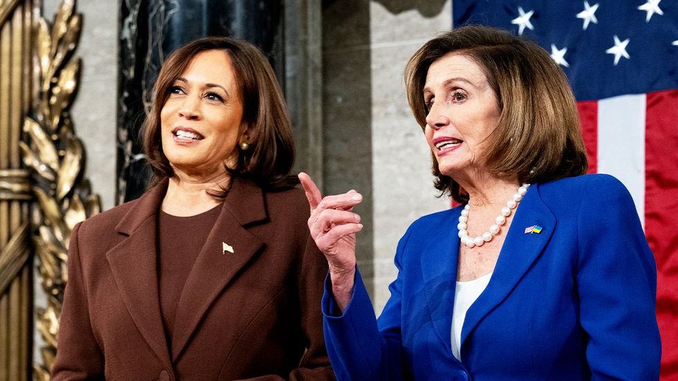 Kamala Harris and Nancy Pelosi