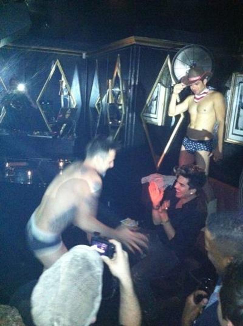 PHOTOS: Adam Lambert Gets a Birthday Lap Dance from Famous Actor