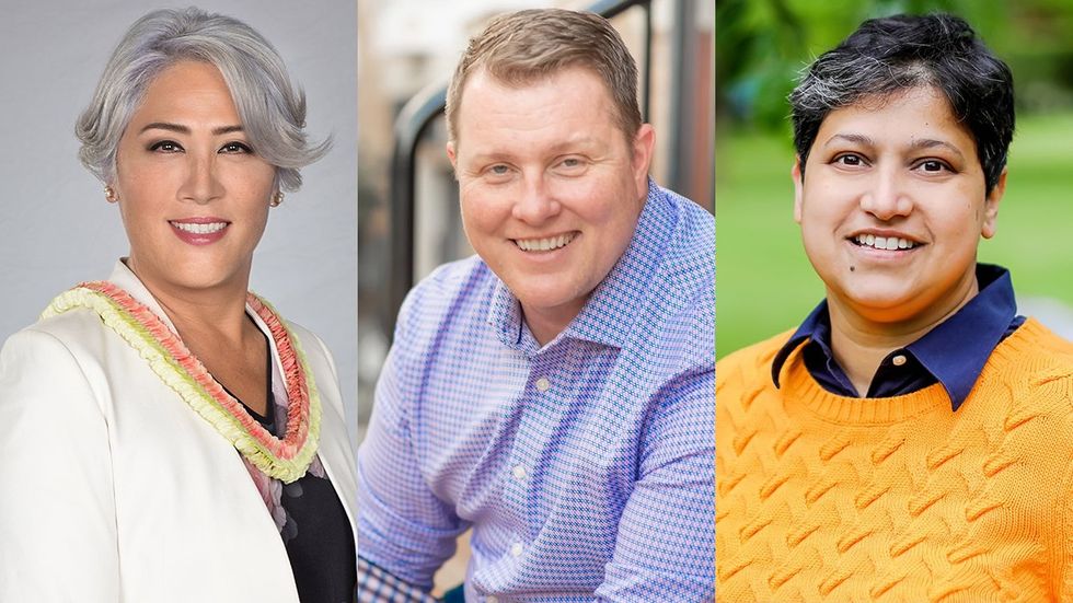 LGBTQ candidates running in 2024 Kim Coco Iwamoto Nathan Bruemmer Minita Sanghvi