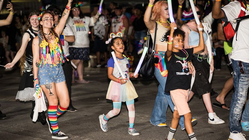 LGBTQIA youth participate in pride parade