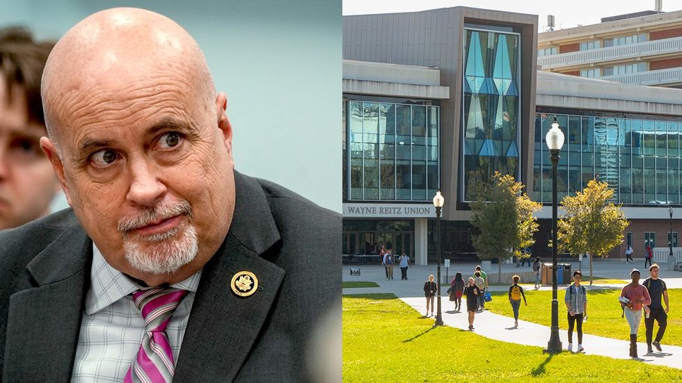 Mark Pocan LGBTQ Congressional Equality Caucus college students quad lawn of the University of Florida college campus in Gainesville