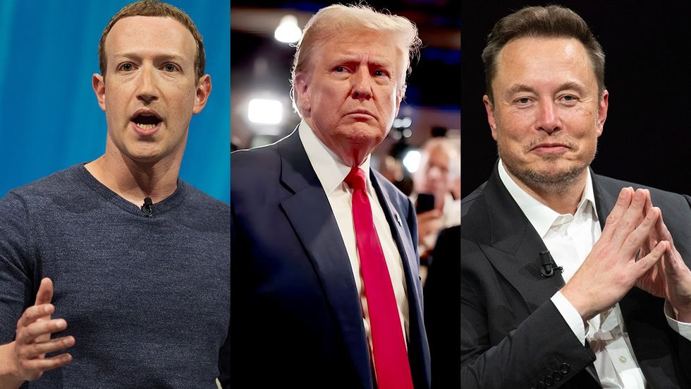 Mark Zuckerberg Donald Trump Elon Musk