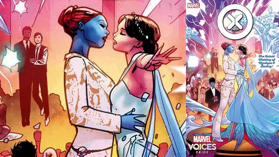 marvel comics mystique destiny wedding cover pride voices version