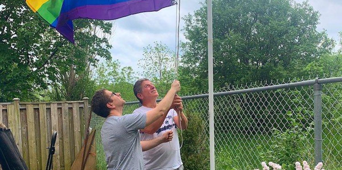 The Proud Family Gay Porn - A Proud Gay Son on His Dad's Request to Fly the Pride Flag Together
