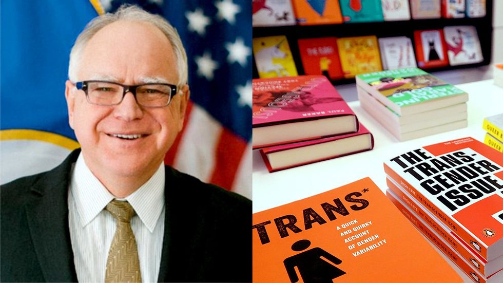 MN governor Tim Walz LGBTQ books