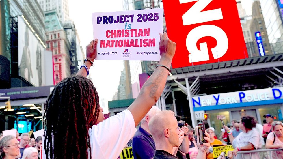 NYC project2025 protesters