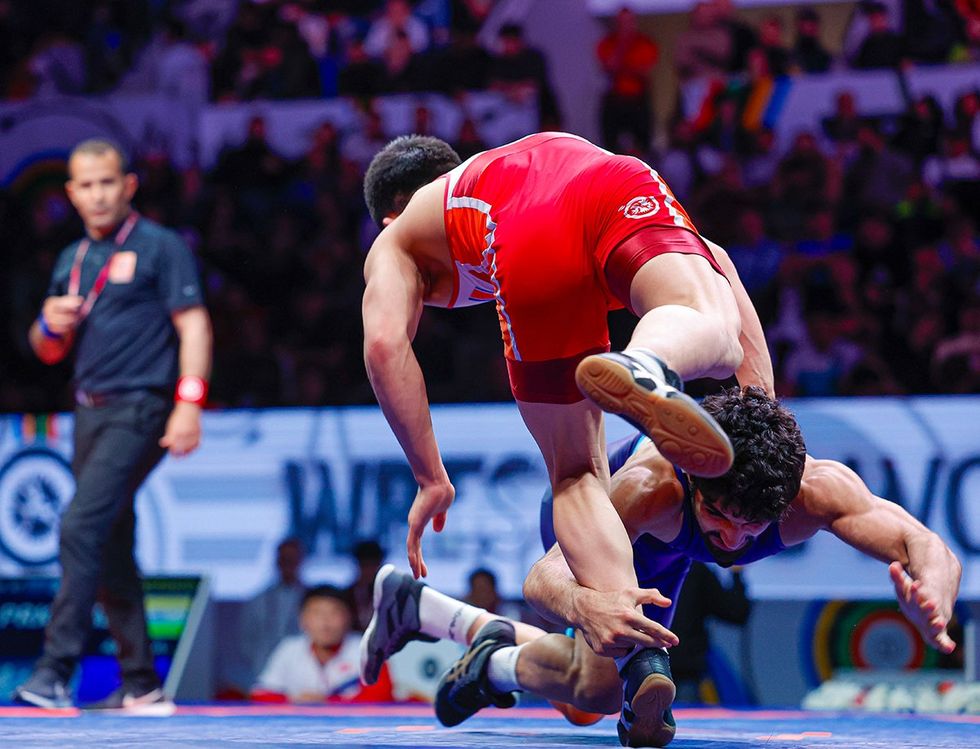 Olympic wrestling in Greco-Roman style