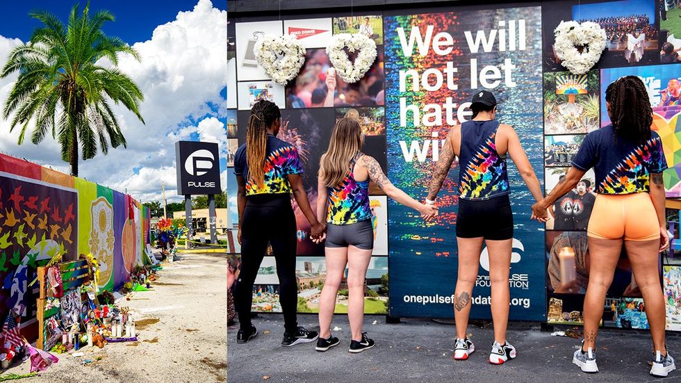 orlando florida lgbtq pulse nightclub mass shooting memorial mourners