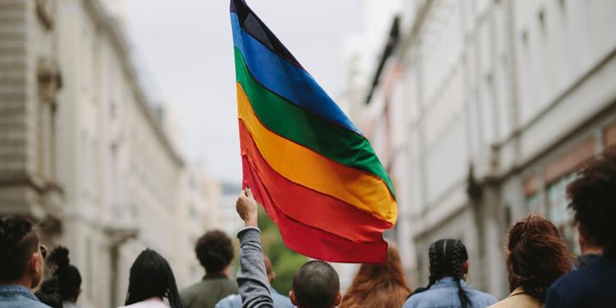 Glitter Rainbow Flag Marriage Equality Gay Pride Leggings