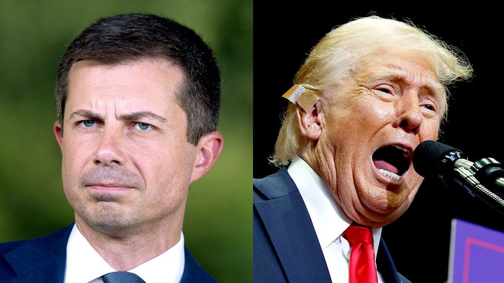 Pete Buttigieg shades floppy bandaid RNC 2024 Trumps personality cult says MAGA has a warped reality