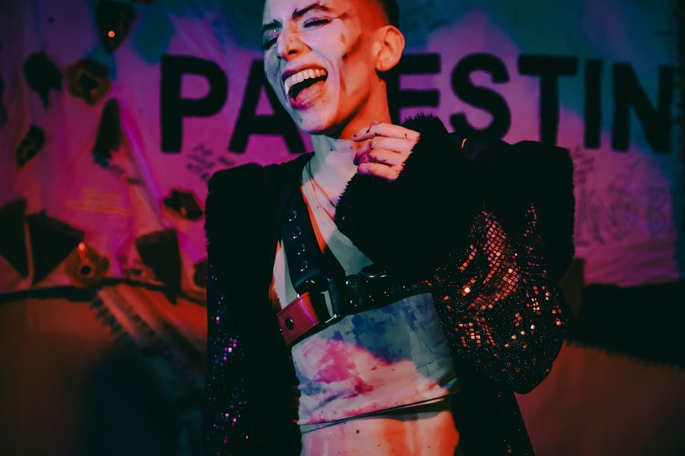 Photo Gallery Full Moon Drag Troupe Anti-Zionist Jewish Queer Artists HOT 2 ROT Sukkot Drag Outdoor Community Garden Spectacular Brooklyn, New York