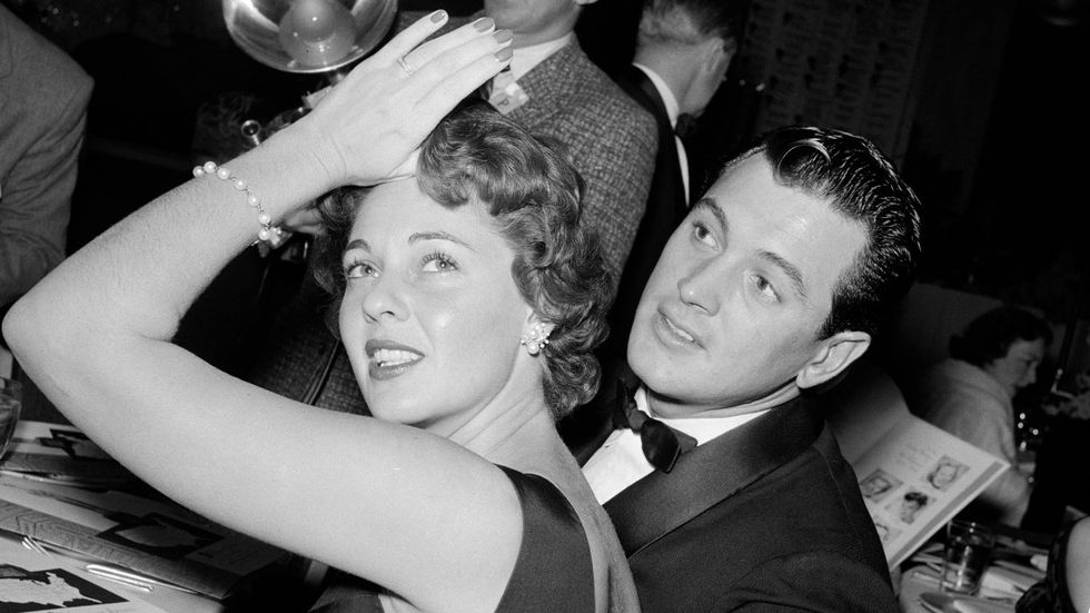 Phyllis Gates wife Rock Hudson 1955 closeted gay hollywood movie star