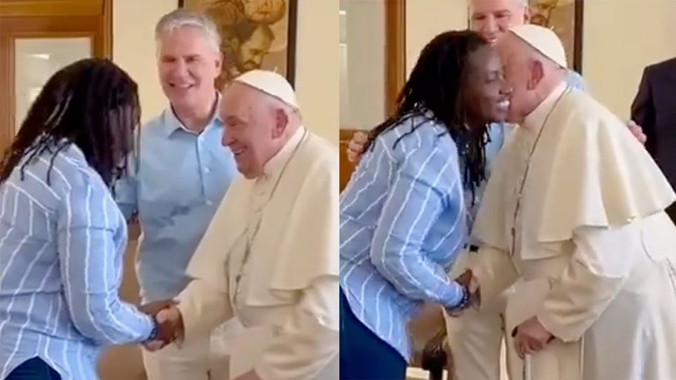 Pope Francis met with LGBTQ rights advocate Clare Byarugaba Uganda