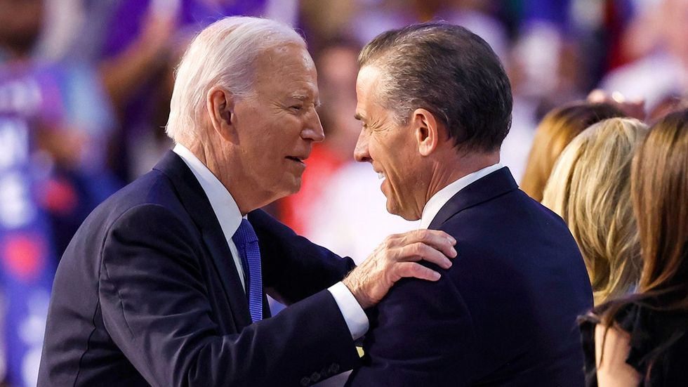 President Joe Biden with son Hunter Biden at 2024 DNC