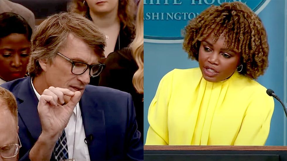 question asked by reporter owen jensen EWTN Correspondent in Wednesday press briefing recent changes by Biden administration Department of Education to Title IX rules biological sex gendered spaces Karine Jean Pierre responds