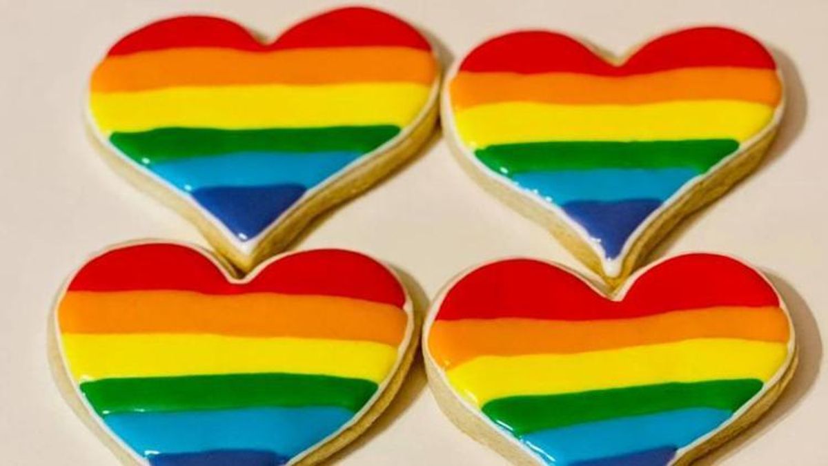 Rainbow Pride cookies