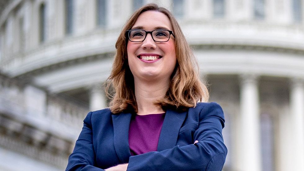 Sarah McBride at the US Capitol Building