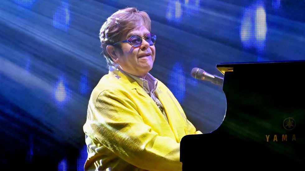 Sir Elton John performing live