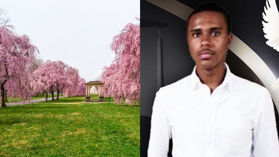 Spring Cherry Blossoms at Fairmount Park in Philadelphia PA murdered gay man Naasire Johnson