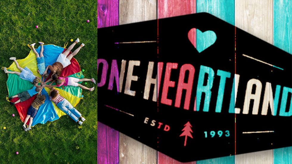 summer camp kids activity one heartland logo