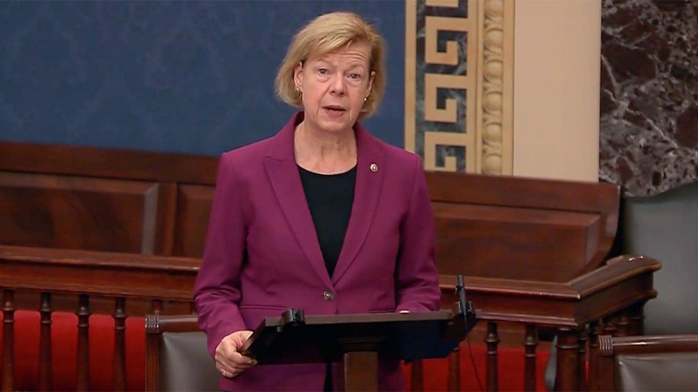 Tammy Baldwin speaks in opposition to anti trans provision in defense spending bill