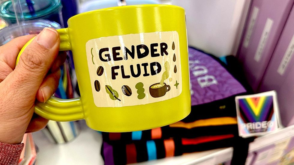 Target Store LGBTQ pride month merch gender fluid mug