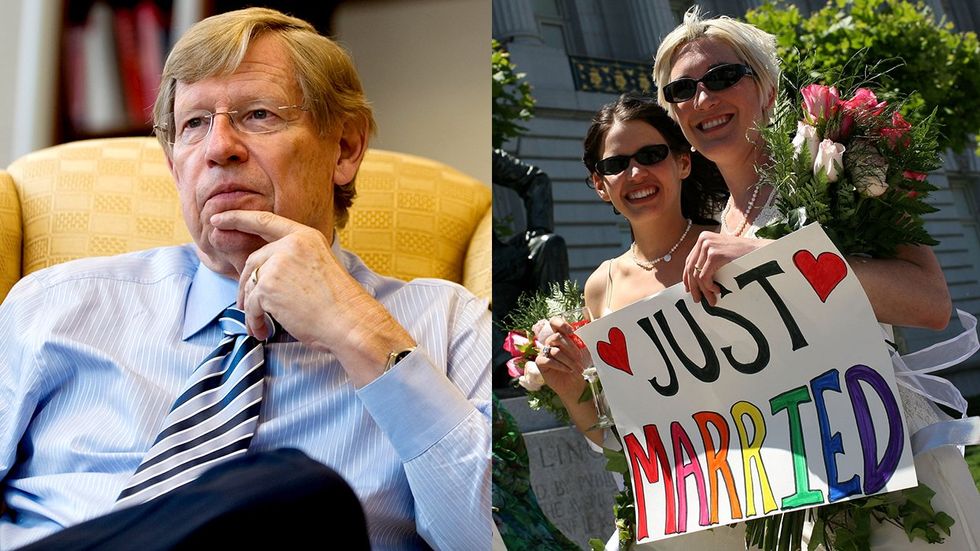 Ted Olson famed Supreme Court litigator and former Bush solicitor general 2008 Same-sex couples throughout California are rushing to get married as counties begin issuing marriage licenses after a State Supreme Court ruling