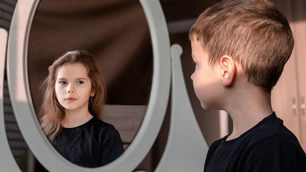 transgender child mirror concept